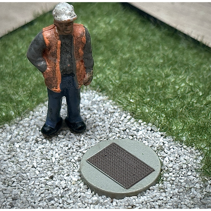 Rusty Rails OO Gauge Manhole Covers 5 pack