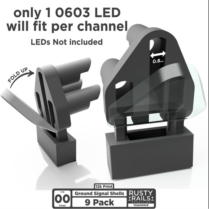 Rusty Rails OO Gauge Ground Signals 9 pack