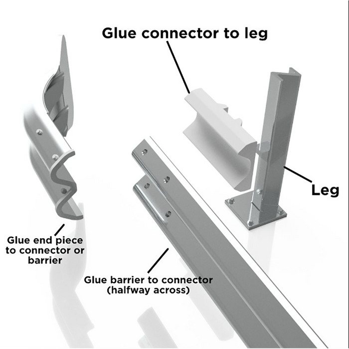 Rusty Rails OO Gauge Crash Barriers