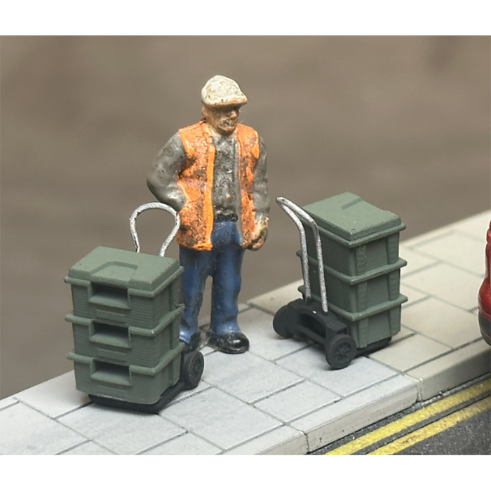 Rusty Rails OO Gauge Recycling Bins