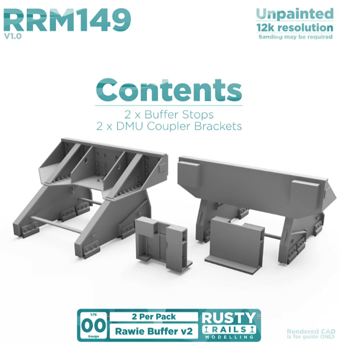 Rusty Rails Rawie Buffer Stop V2 - Two pack