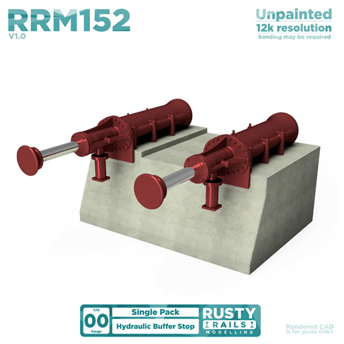 Rusty Rails OO Gauge Hydraulic Buffer Stop