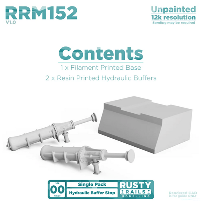 Rusty Rails OO Gauge Hydraulic Buffer Stop