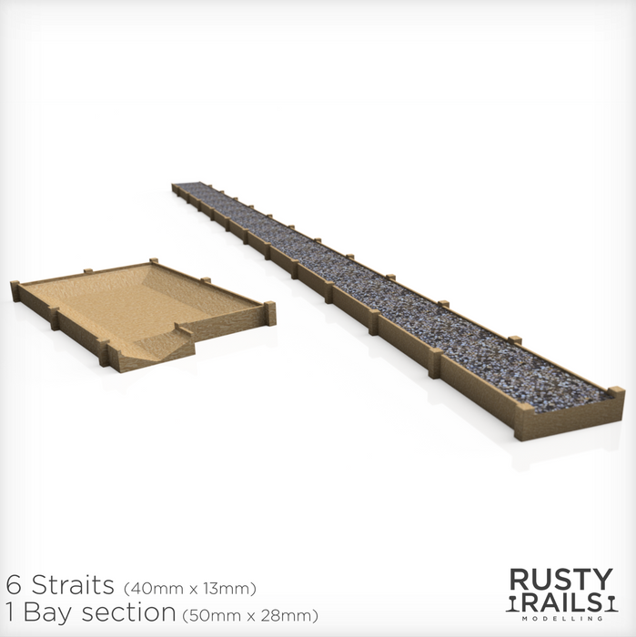 Rusty Rails OO Gauge Walkway Troughs