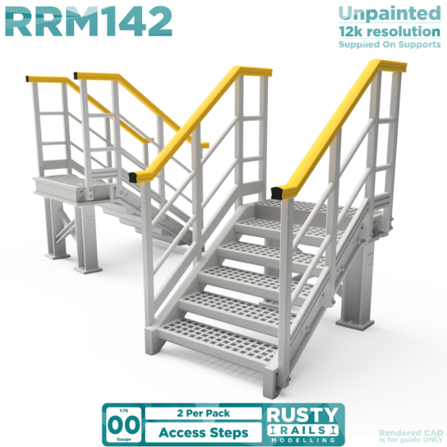 Rusty Rails OO Gauge Access Steps