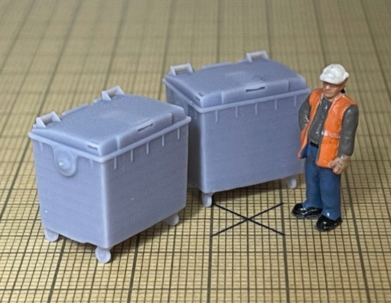 Rusty Rails OO Gauge Large Bins 5 pack