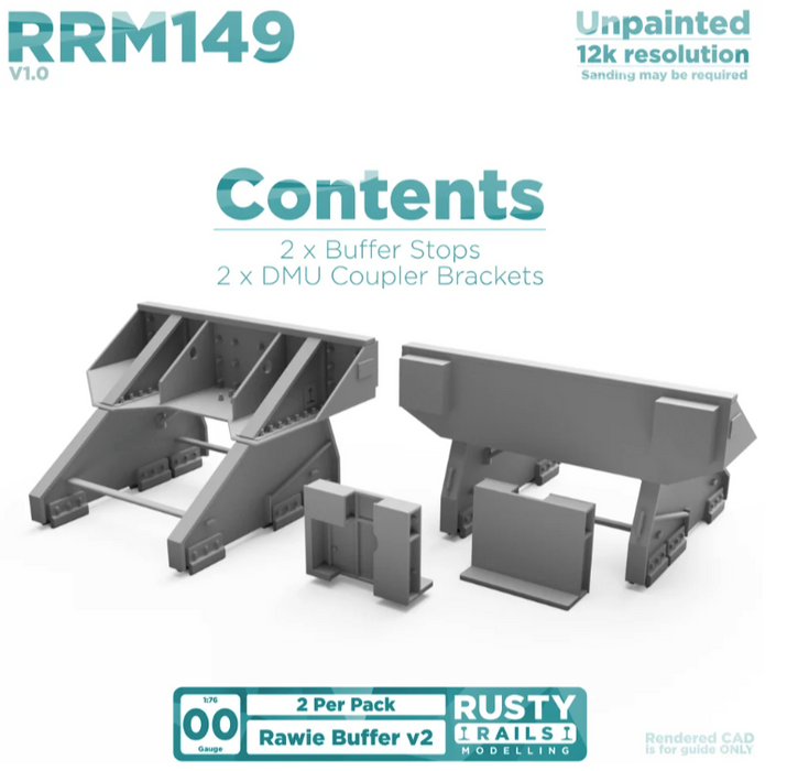 Rusty Rails Rawie Buffer Stop V2 - Two pack