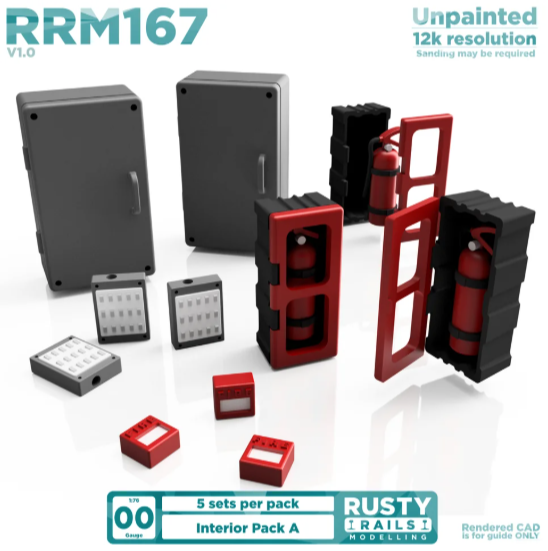 Rusty Rail OO Guage Interior Pack A