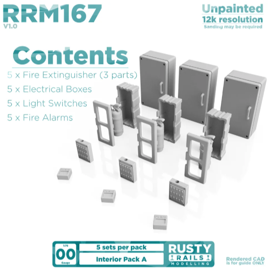 Rusty Rail OO Guage Interior Pack A