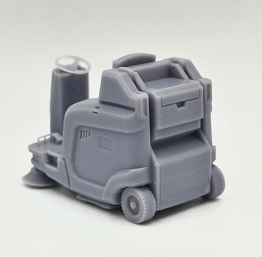 Rusty Rails Modelling 'OO' gauge 3D printed Ride On Sweeper