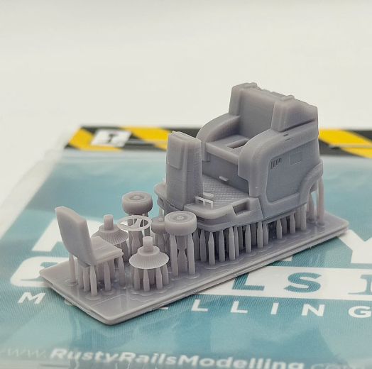Rusty Rails Modelling 'OO' gauge 3D printed Ride On Sweeper