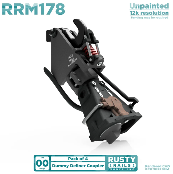 Rusty Rails Modelling 'OO' gauge Dummy Dellner Coupling