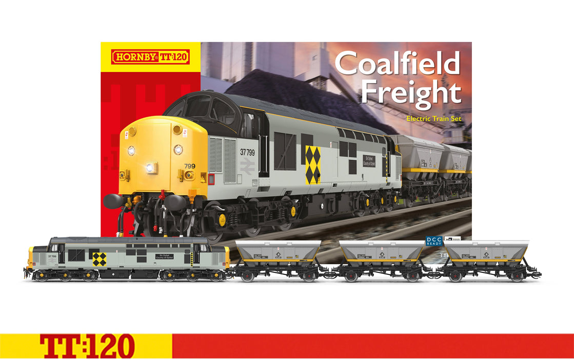Hornby TT:120 scale Coalfield Freight Train Set DCC ready