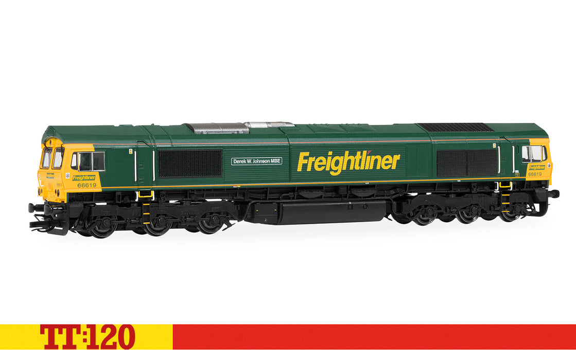 Freightliner Class 66 66619 Derek W Johnson MBE