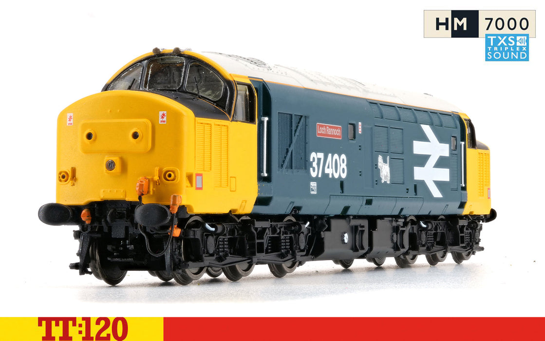 Hornby TT:120 Class 37 Co-Co 37408 Loch Rannoch Sound Fitted
