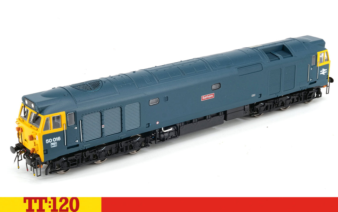 Hornby TT:120 Class 50 50016 Barham BR blue