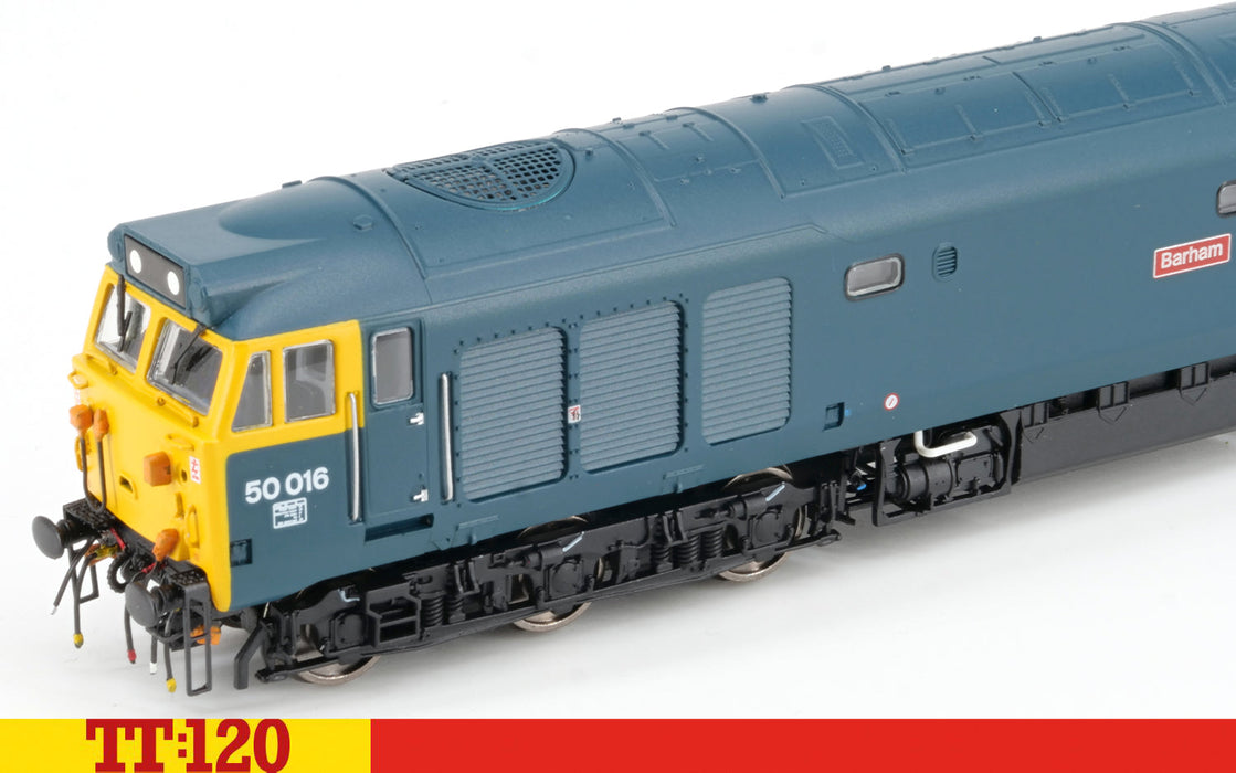 Hornby TT:120 Class 50 50016 Barham BR blue