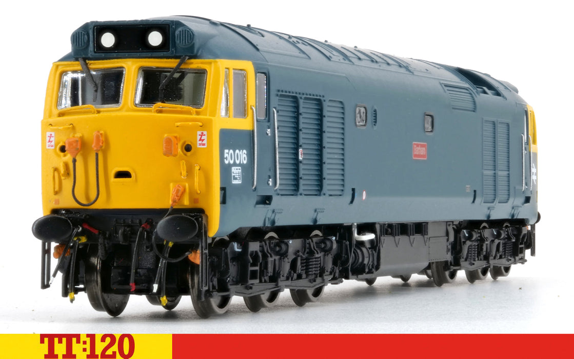 Hornby TT:120 Class 50 50016 Barham BR blue