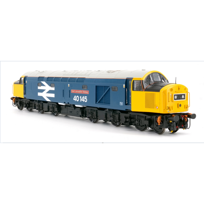 Key Publishing limited edition Bachmann Class 40 40145 East Lancashire Railway in BR large logo blue for OO gauge.