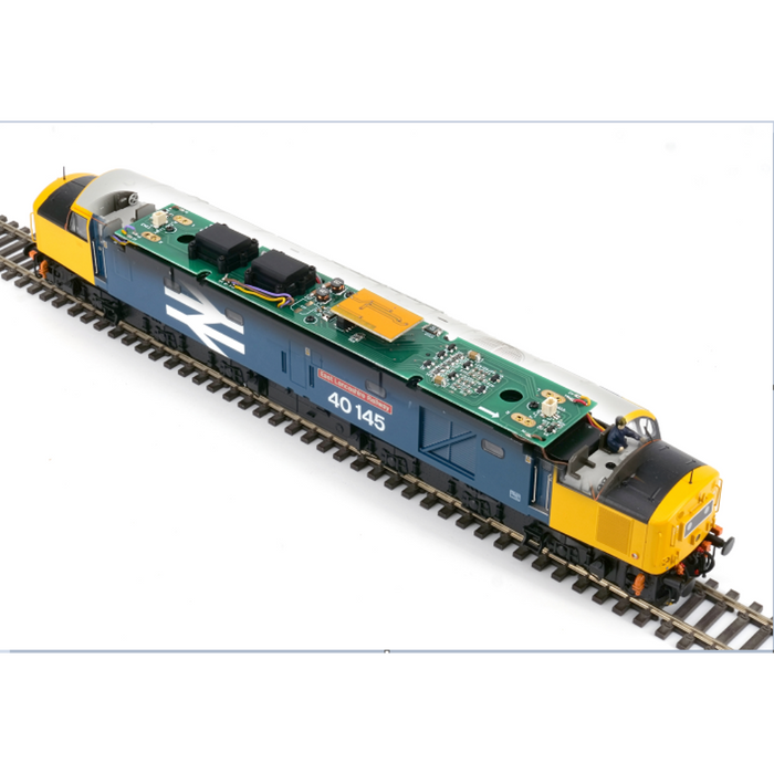 Key Publishing limited edition Bachmann Class 40 40145 East Lancashire Railway in BR large logo blue for OO gauge.