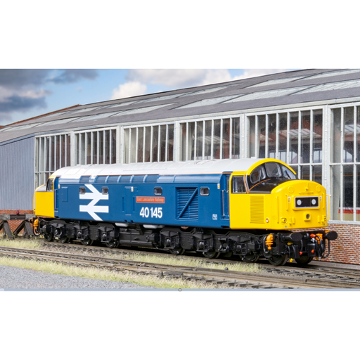 Key Publishing limited edition Bachmann Class 40 40145 East Lancashire Railway in BR large logo blue for OO gauge.