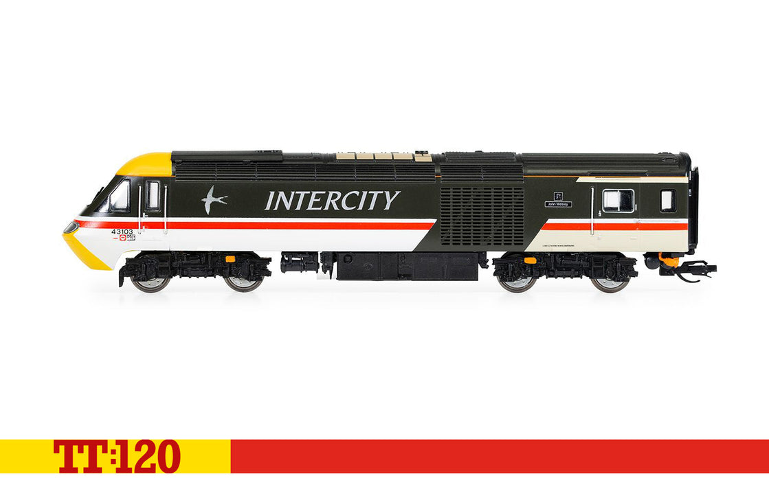 Hornby TT:120 scale Class 43 HST power cars.