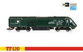  Hornby TT:120 scale Class 43 HST power cars in GWR green.