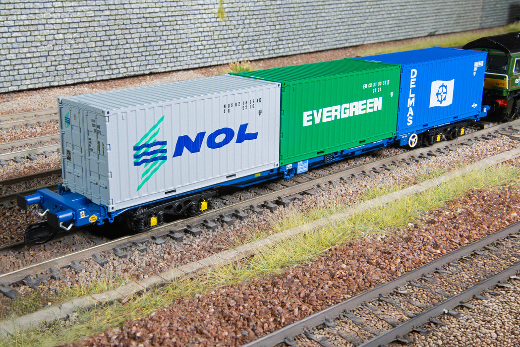 Touax KFA Container Wagon with 3x20 Containers