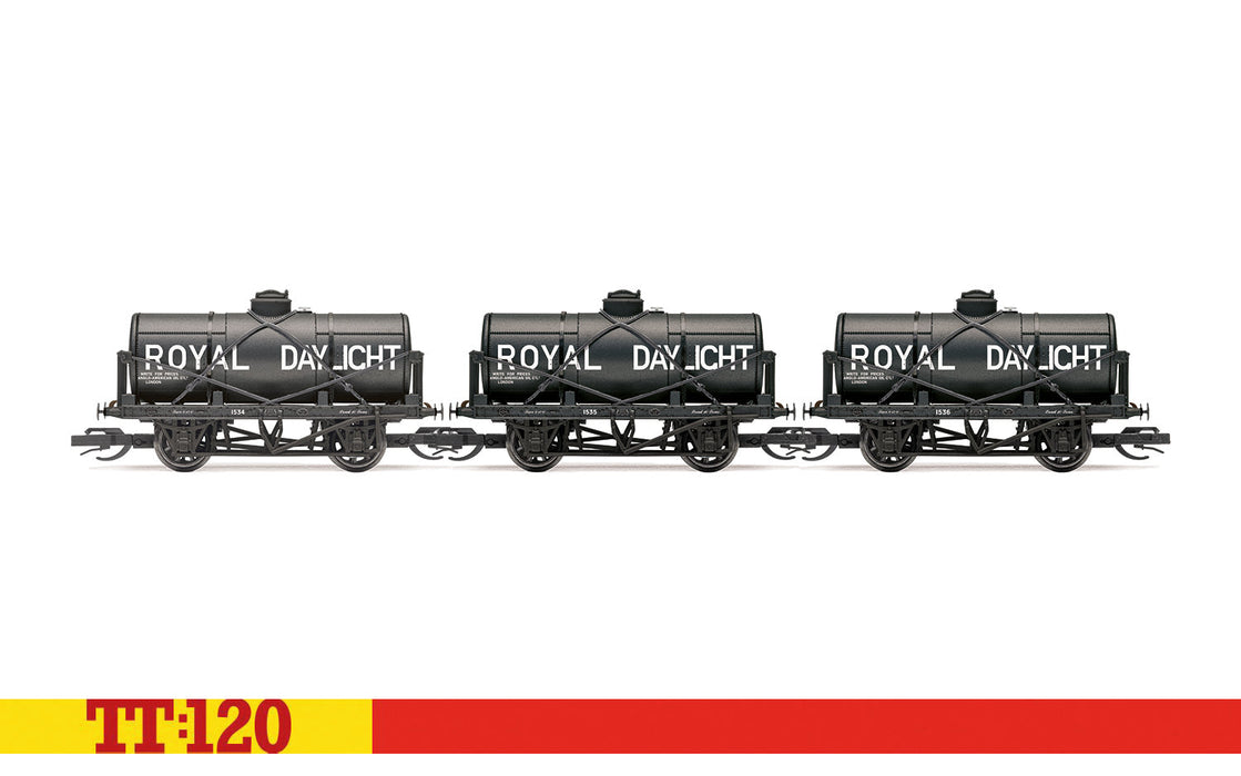 Hornby TT:120 Royal Daylight 12ton tank wagon triple pack