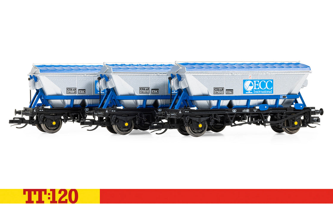 Hornby TT:120 CDA Hopper triple pack ECC