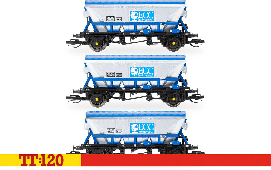 Hornby TT:120 CDA Hopper triple pack ECC