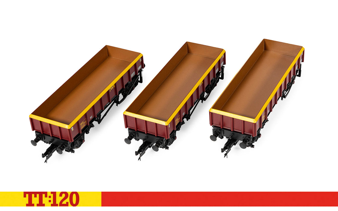 Hornby TT:120 MHA Coalfish ballast wagon EWS triple pack