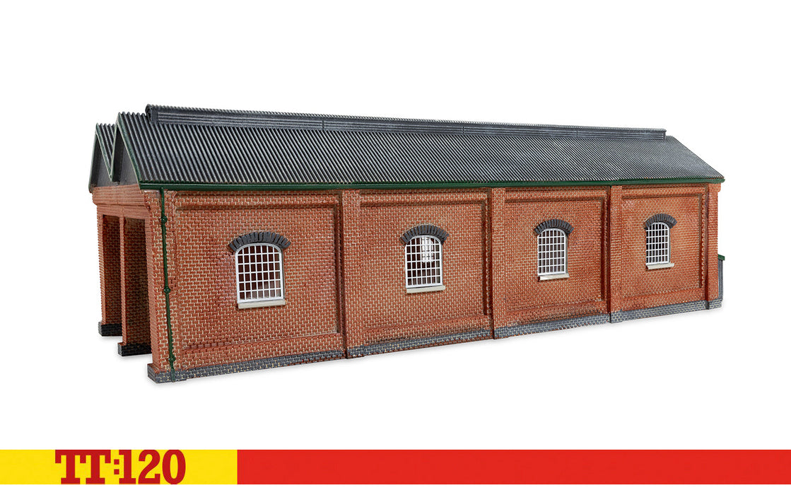 Hornby TT:120 Double Engine Shed - Red Brick Collection