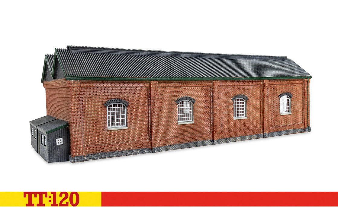 Hornby TT:120 Double Engine Shed - Red Brick Collection