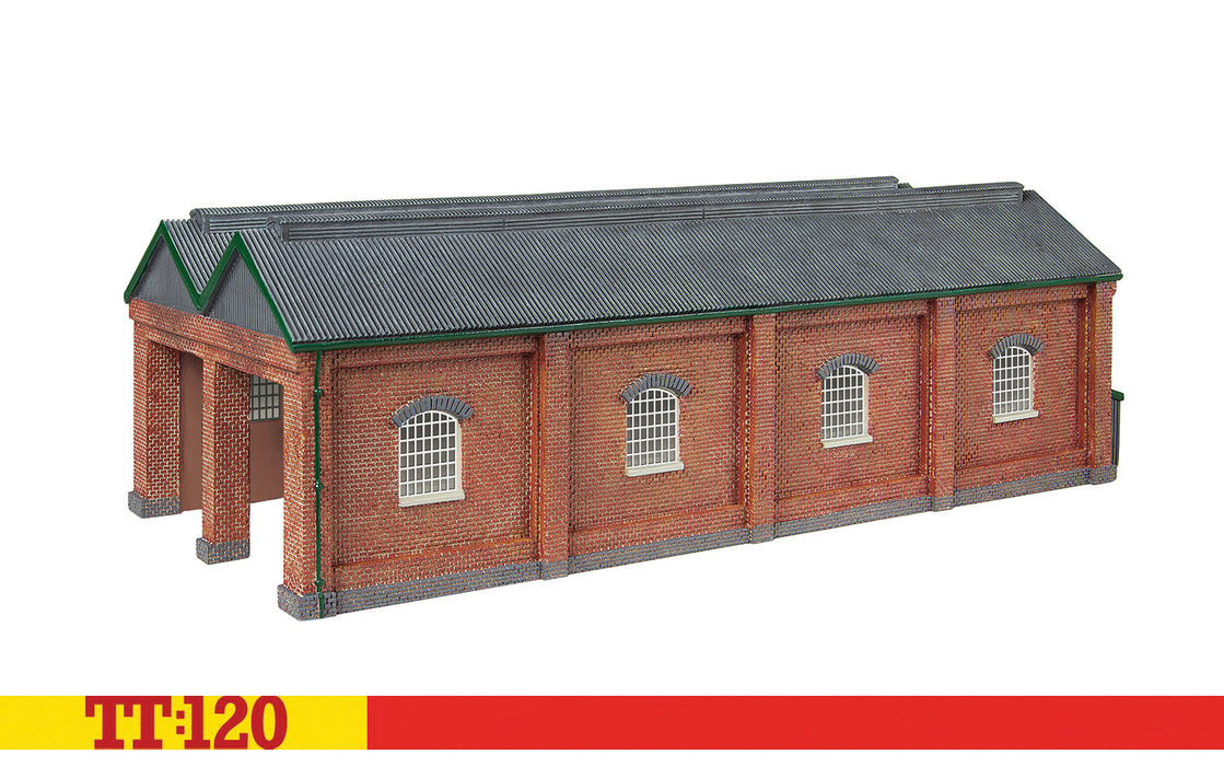 Hornby TT:120 Double Engine Shed - Red Brick Collection